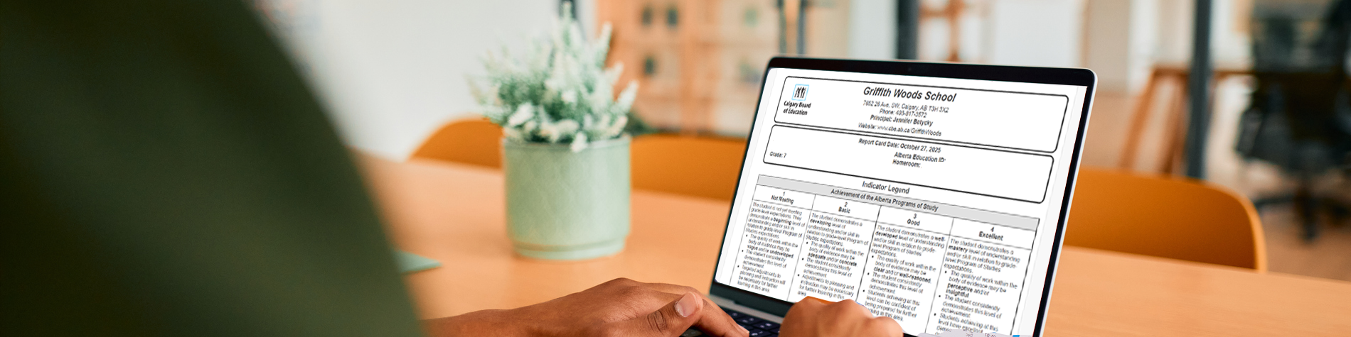 <p class="slider-title">Online K-12 Report Cards Available June 25, 2026</p><div class="banner-line"></div><p class="slider-subtitle">Learn how to access report cards, attendance information and more </p> <a style="pointer-events:all" class=AEBannerMoreLink href="https://www.cbe.ab.ca/news-centre/Pages/Online-K-12-Report-Cards-Available-June-25-2026.aspx">Read More</a>