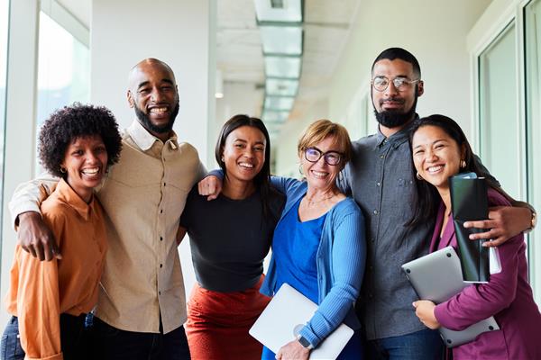 A Group of happy adults