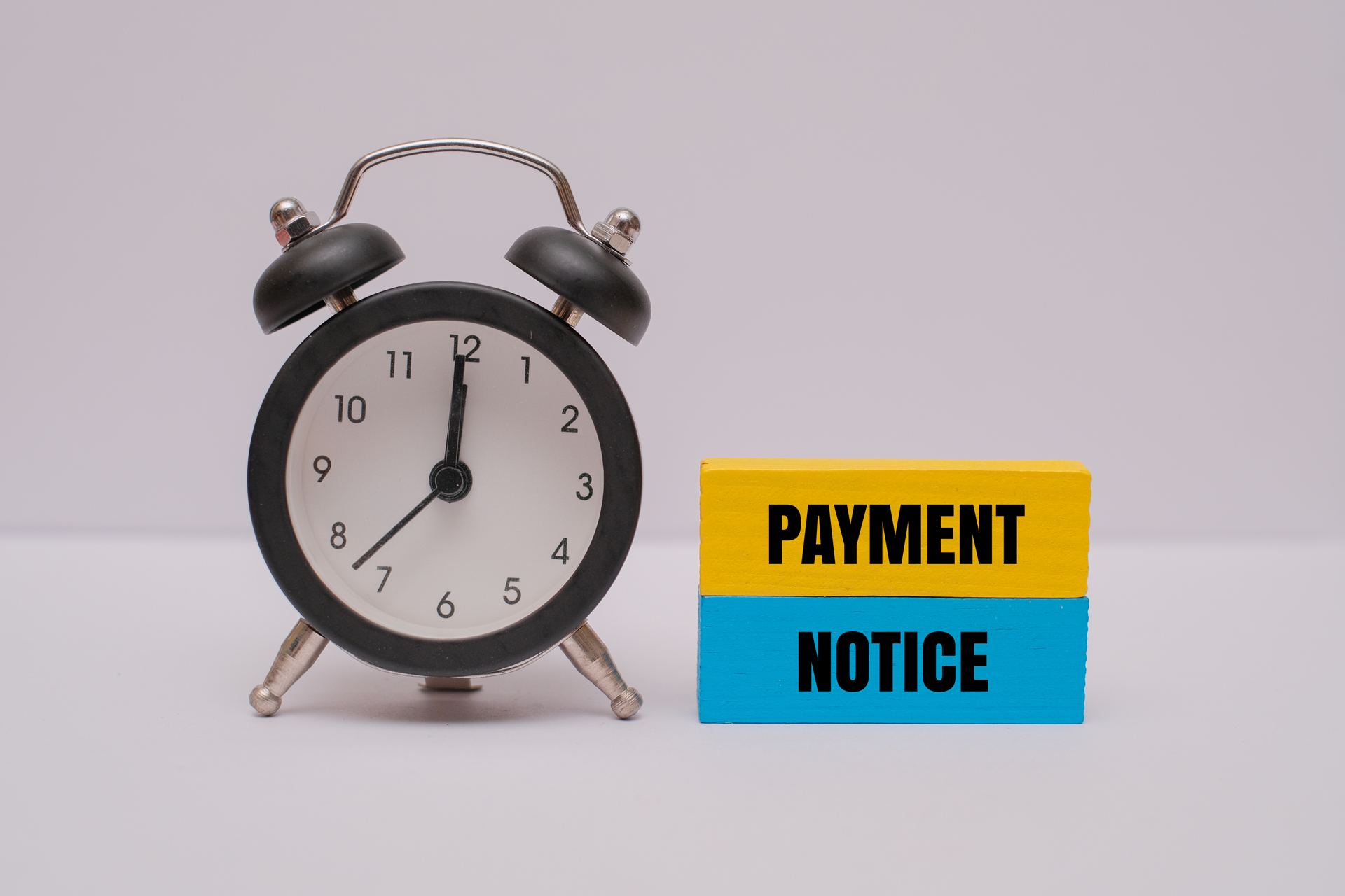 Clock; Payment Notice