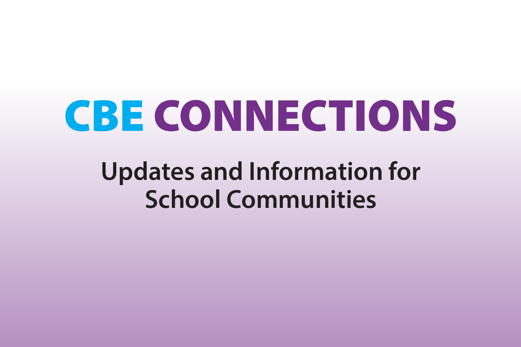 CBE Connections Banner