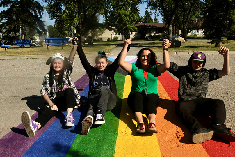 20210825 cbe unveils its first permanent pride crosswalk