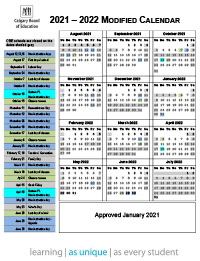 Current Modified Calendar